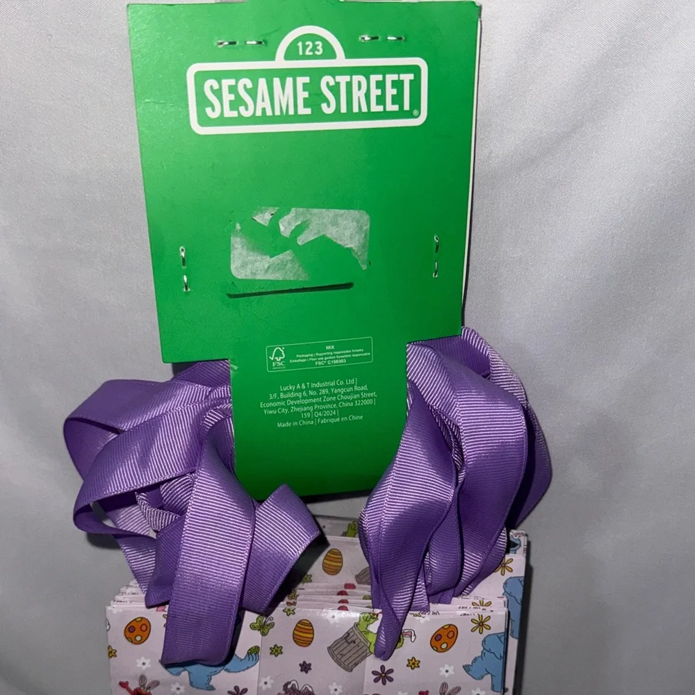 Sesame Street 13 Count Easter Treat Bags Lavender Party Favors